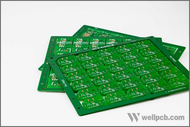Multiplied printed circuit boards PCB isolated on the white background. <a class=
