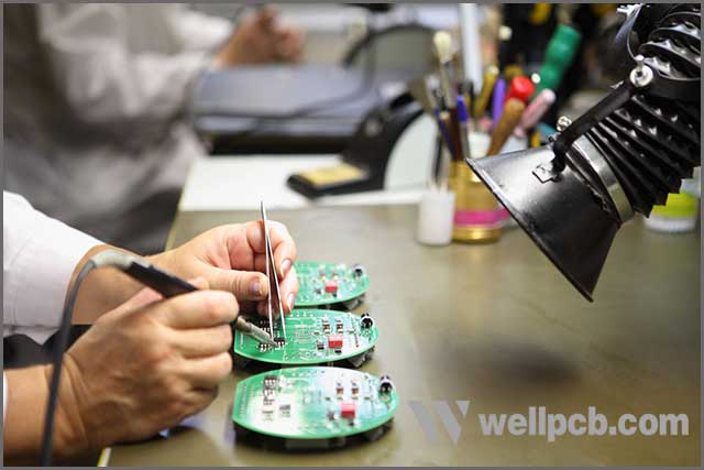 电子制造服务、电路板焊接手工组装、手部女性握持工具特写.jpg