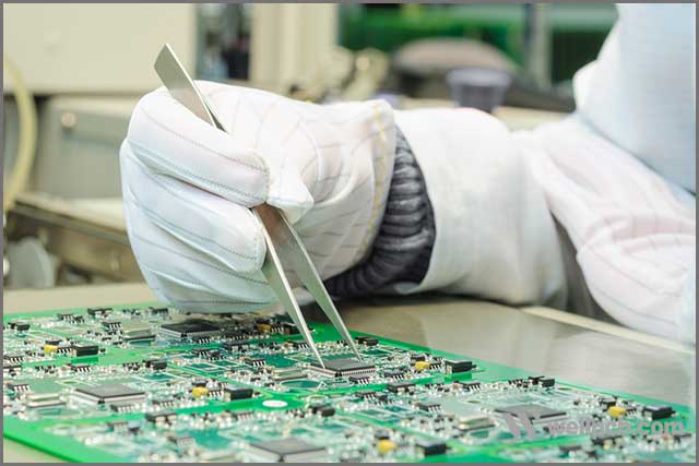 printed circuit board assembly, manual installation by staff.jpg