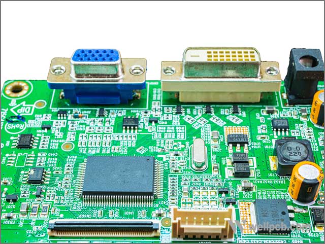 The other side of the motherboard with Through-hole PCB Via.jpg