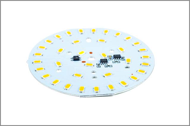 High power SMD white lighting LED assembly