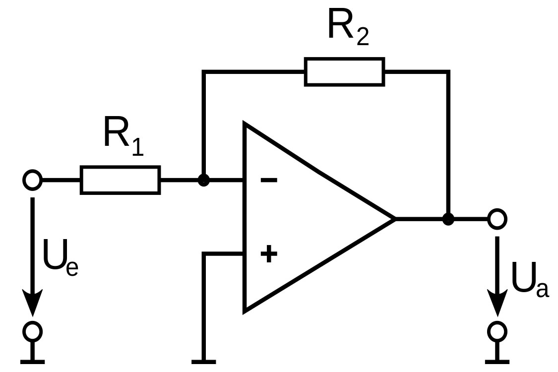 Image showing an example of an inverter on a circuit