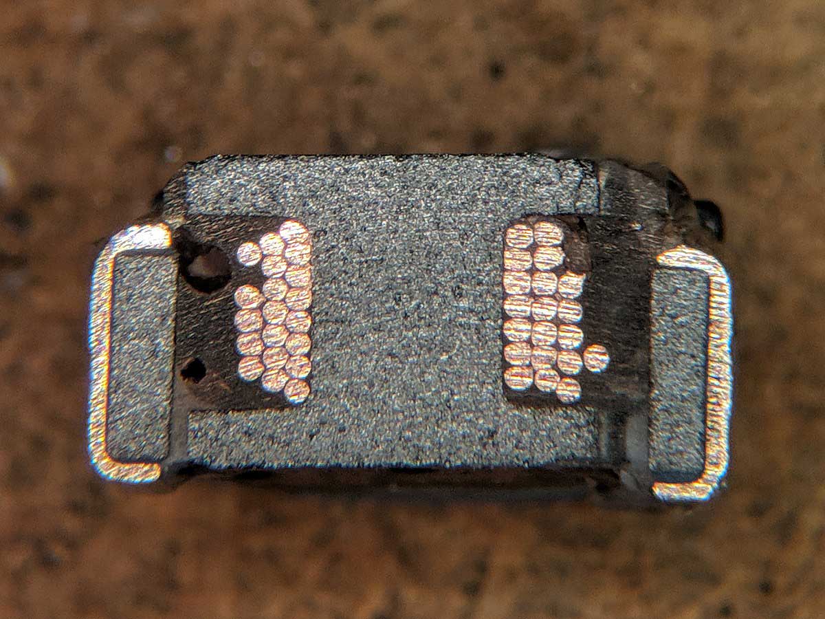 Surface Mount Multilayer Inductor Cross Section 