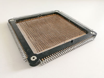 many ferrites assembled in magnetic core memory