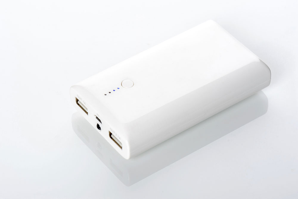 A power bank features an LM317 component