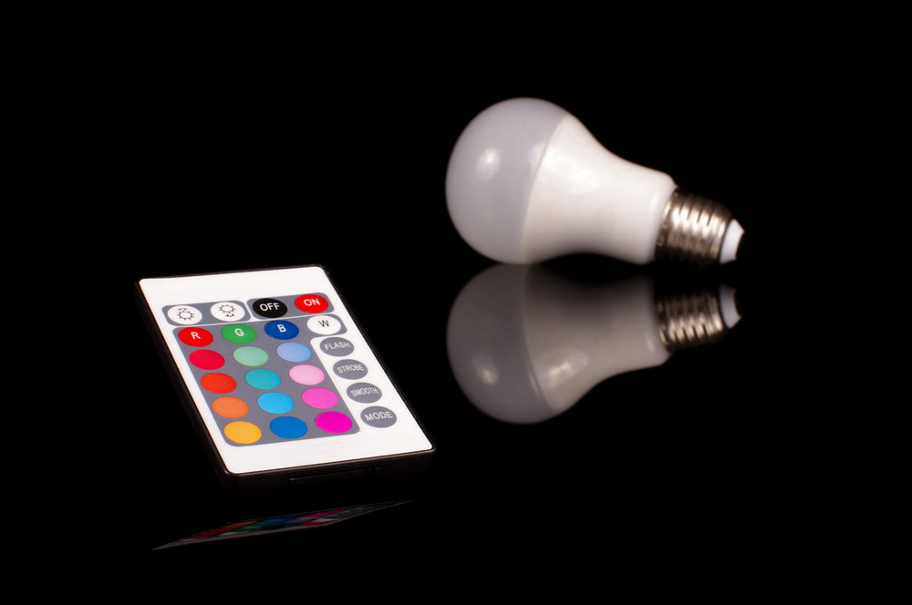 Remote control for LED theme light bulb