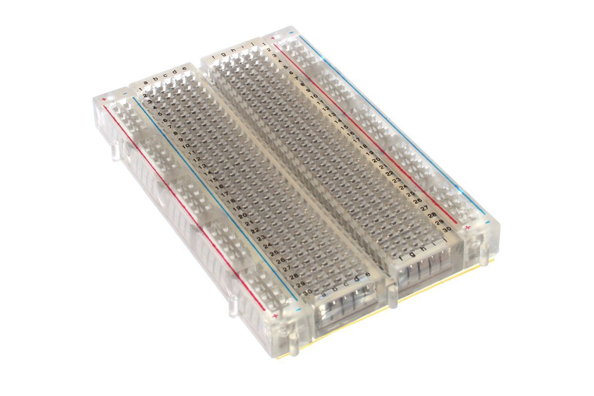 a transparent board with the metal clips