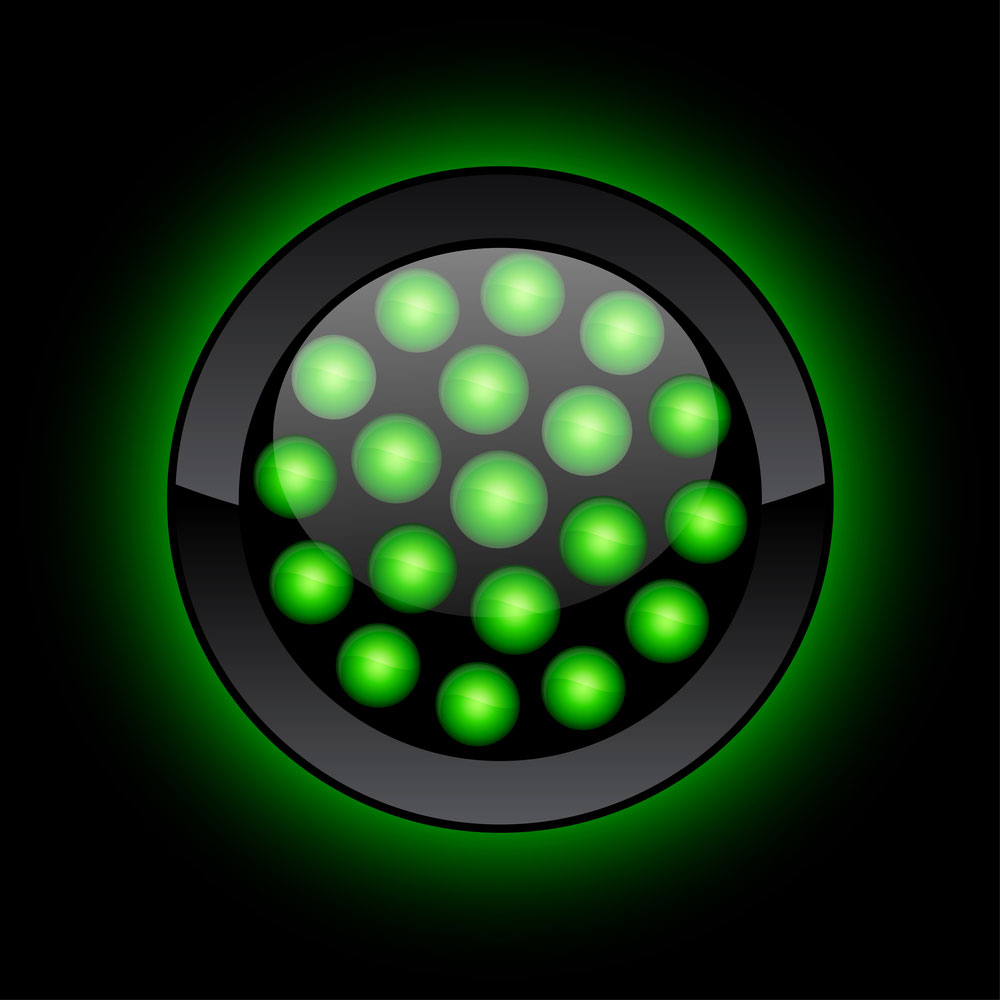 A Green LED Button