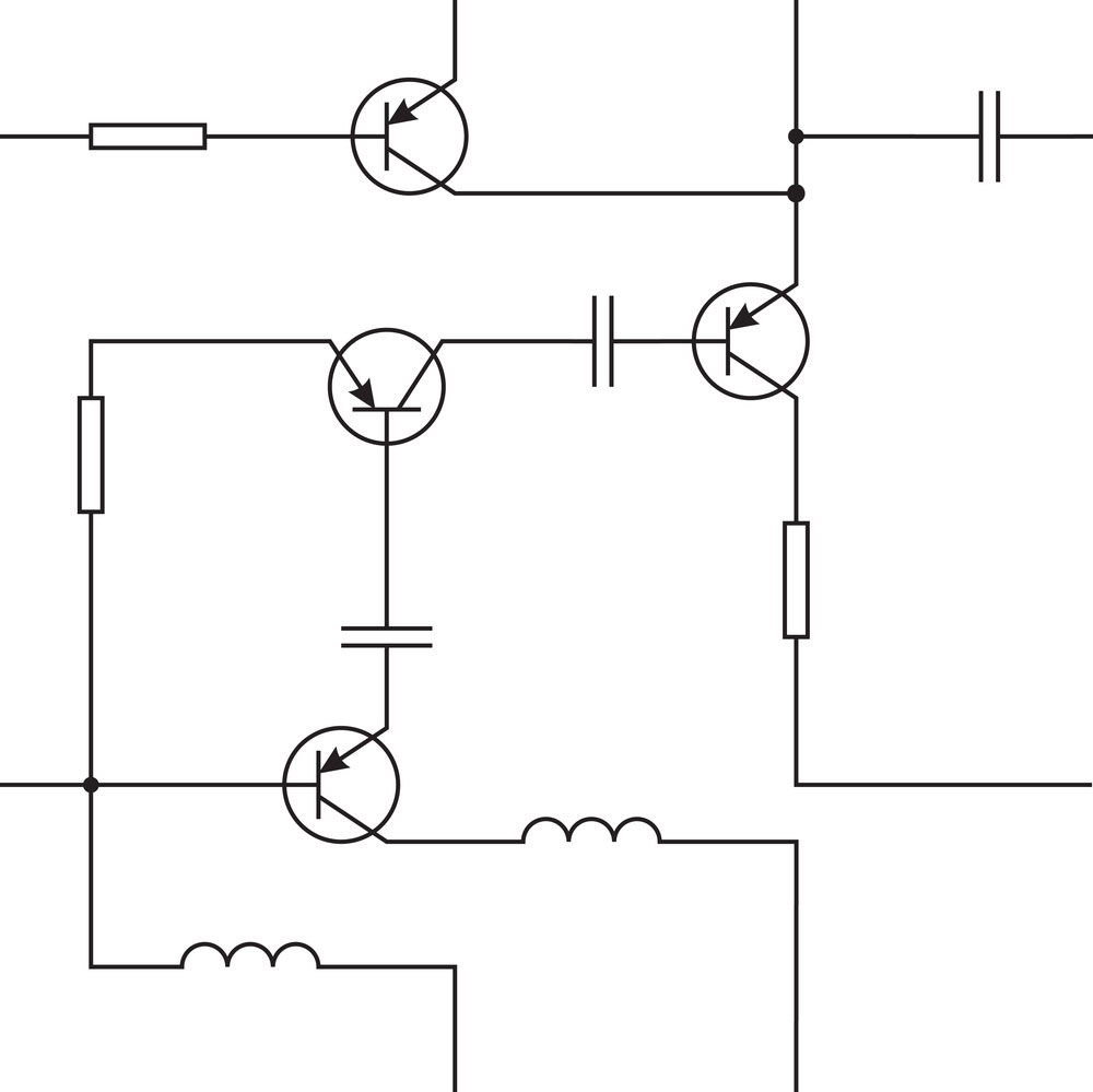 BJT Transistors:A Circuit Diagram With Transistors 