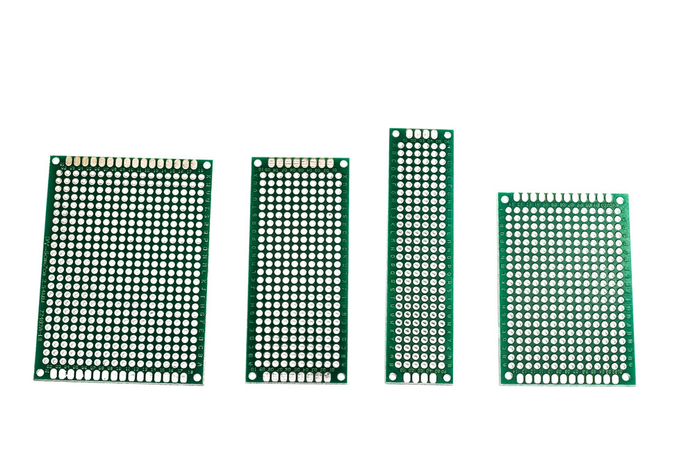
Collection of green prototyping boards