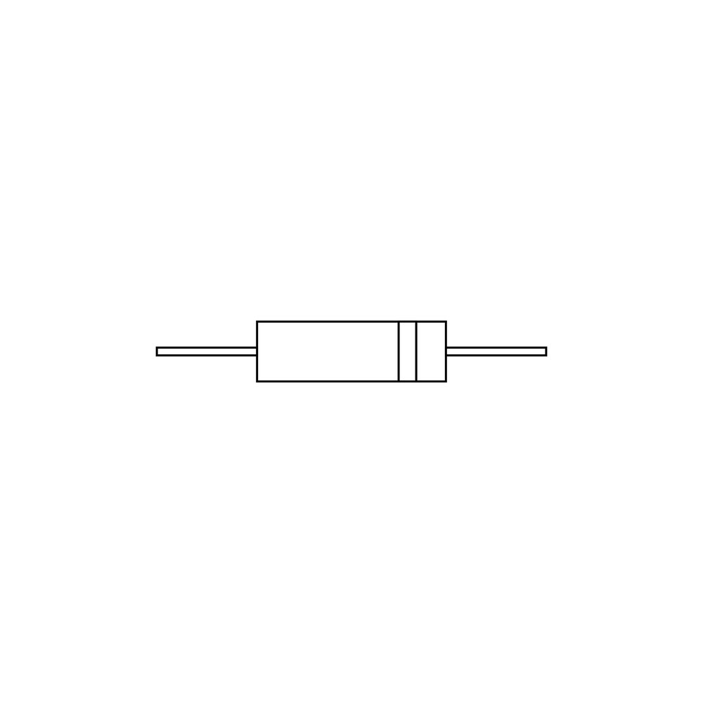 diode representation logo with a band