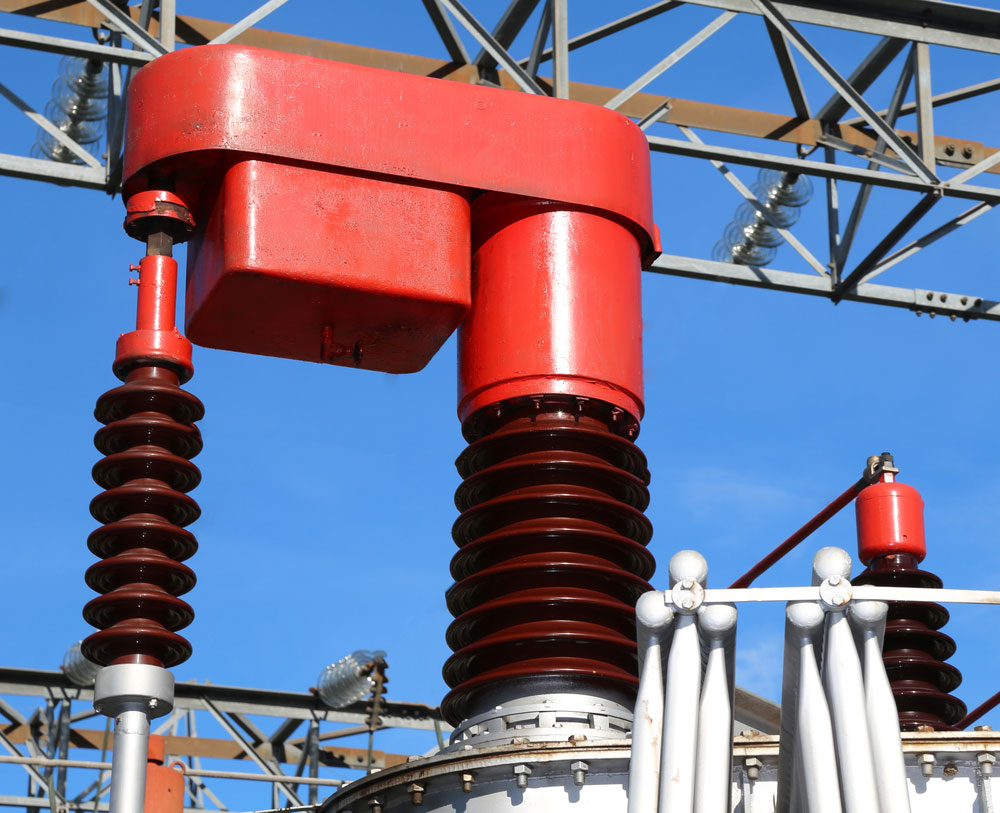 voltage regulator at a power plant