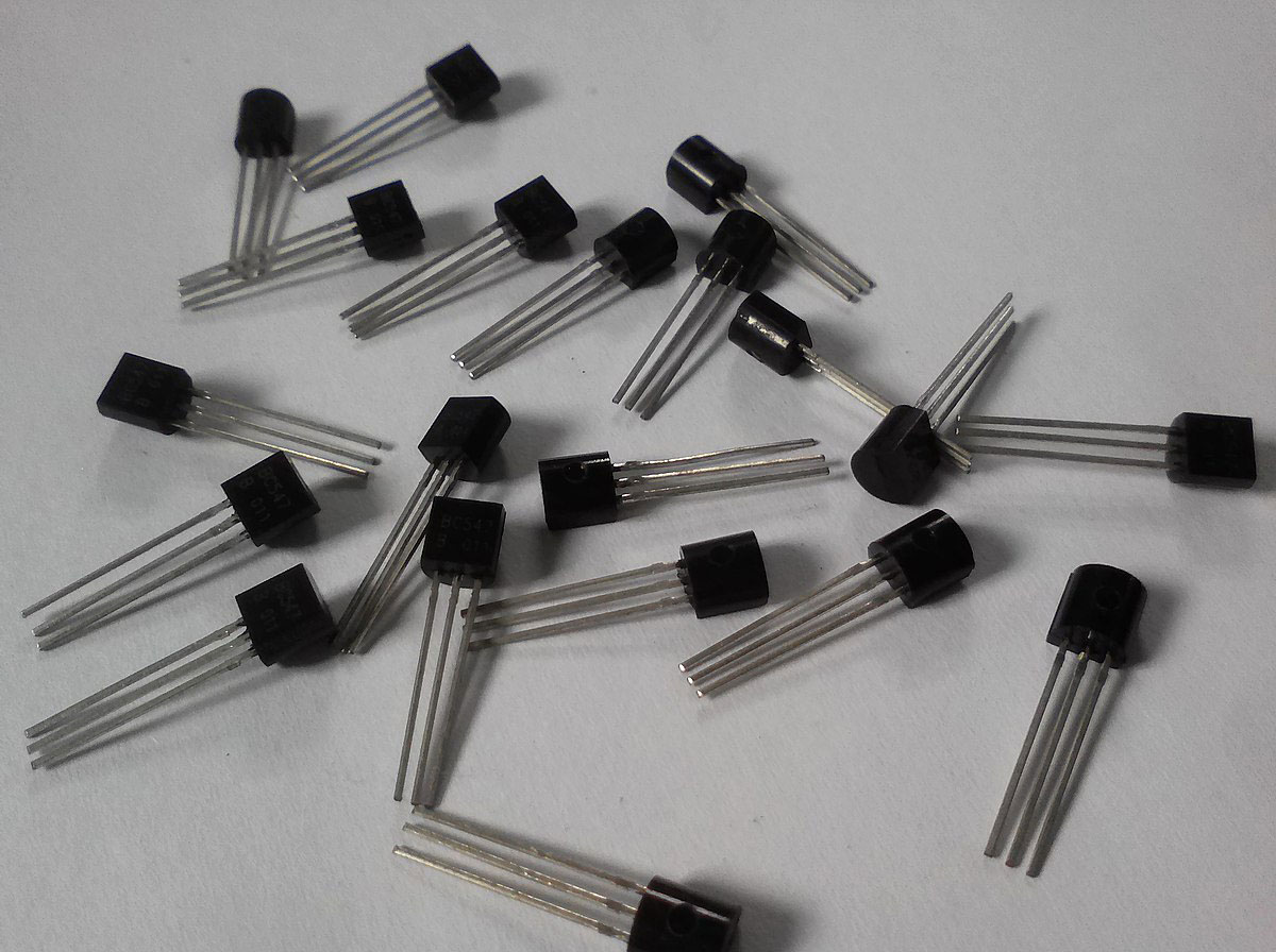Collection of TO-92 type of transistors