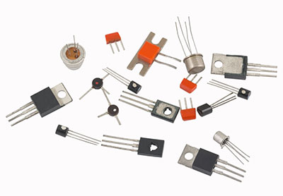 a photo showing different types of transistors
