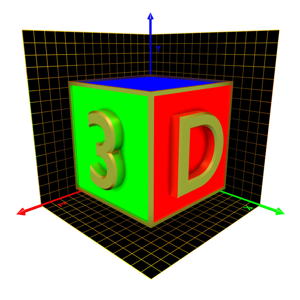a picture of a 3D cube indicating three-axis accelerometer