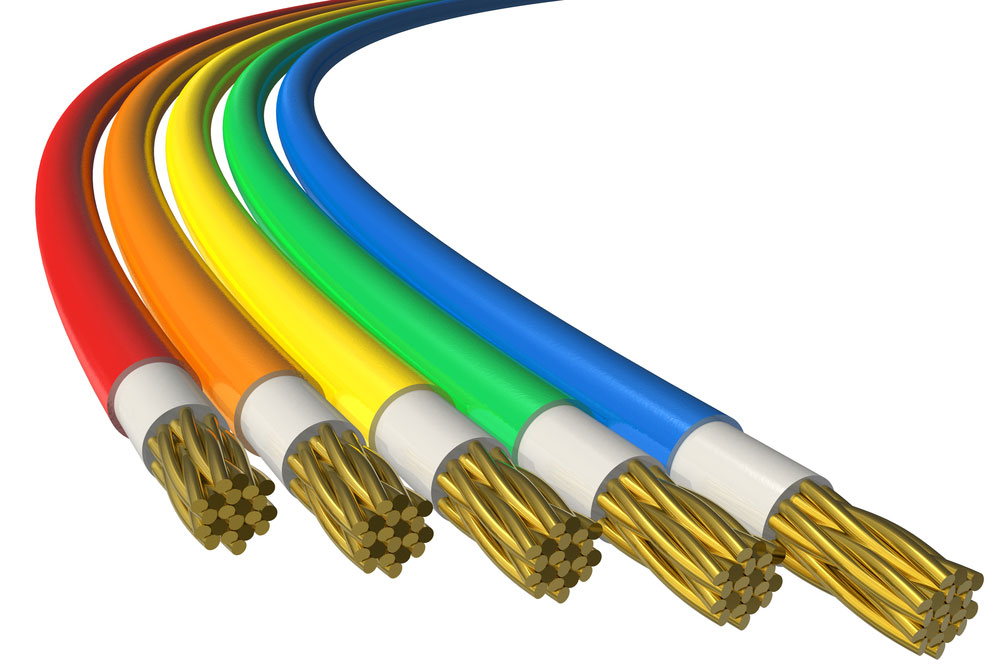 colorful power cables