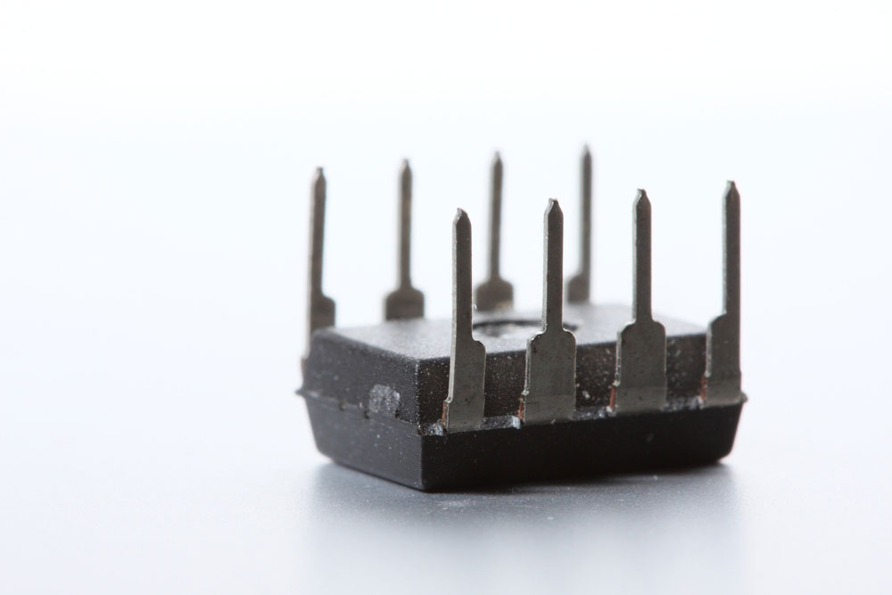 an op-amp with eight pins