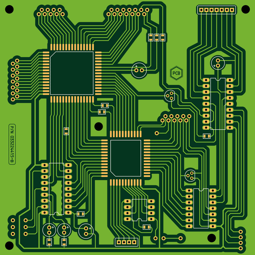 Printed circuit board (PCB) without components