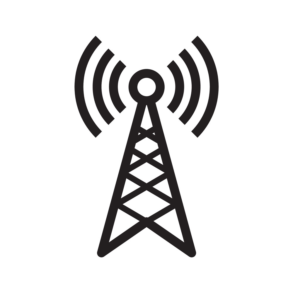A transmitter antenna icon