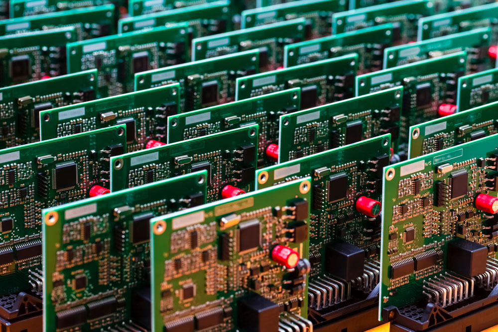 Rows of PCBs