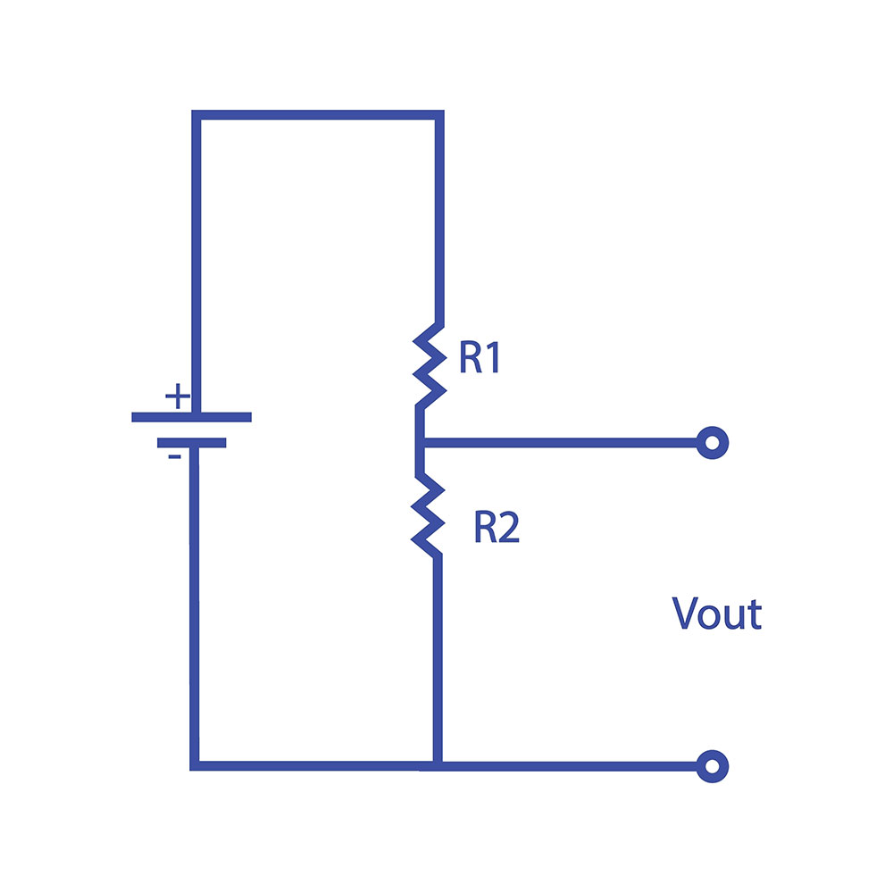 A Voltage Divider Circuit Schematic