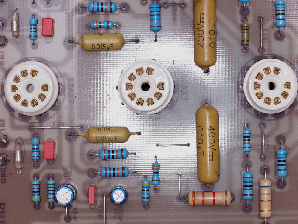 Film resistors in a circuit board