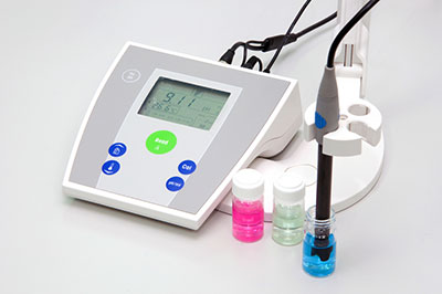 pH meter in a lab