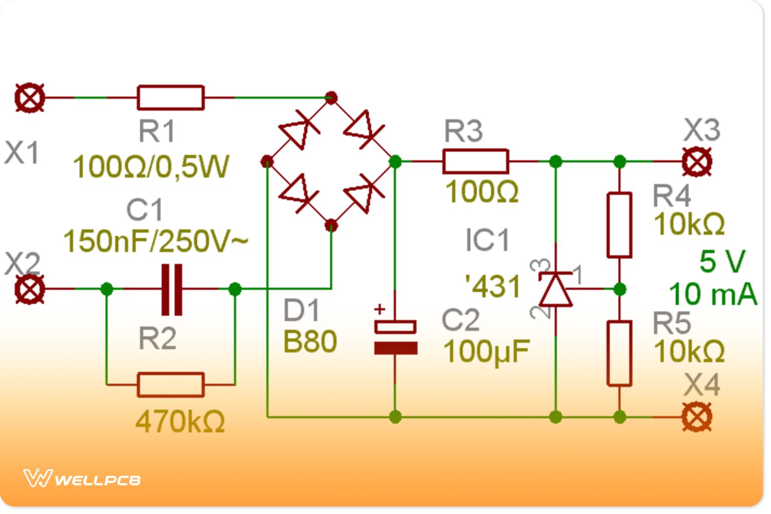 DIY Transformerless Power Supply | PCB Circuit Projects